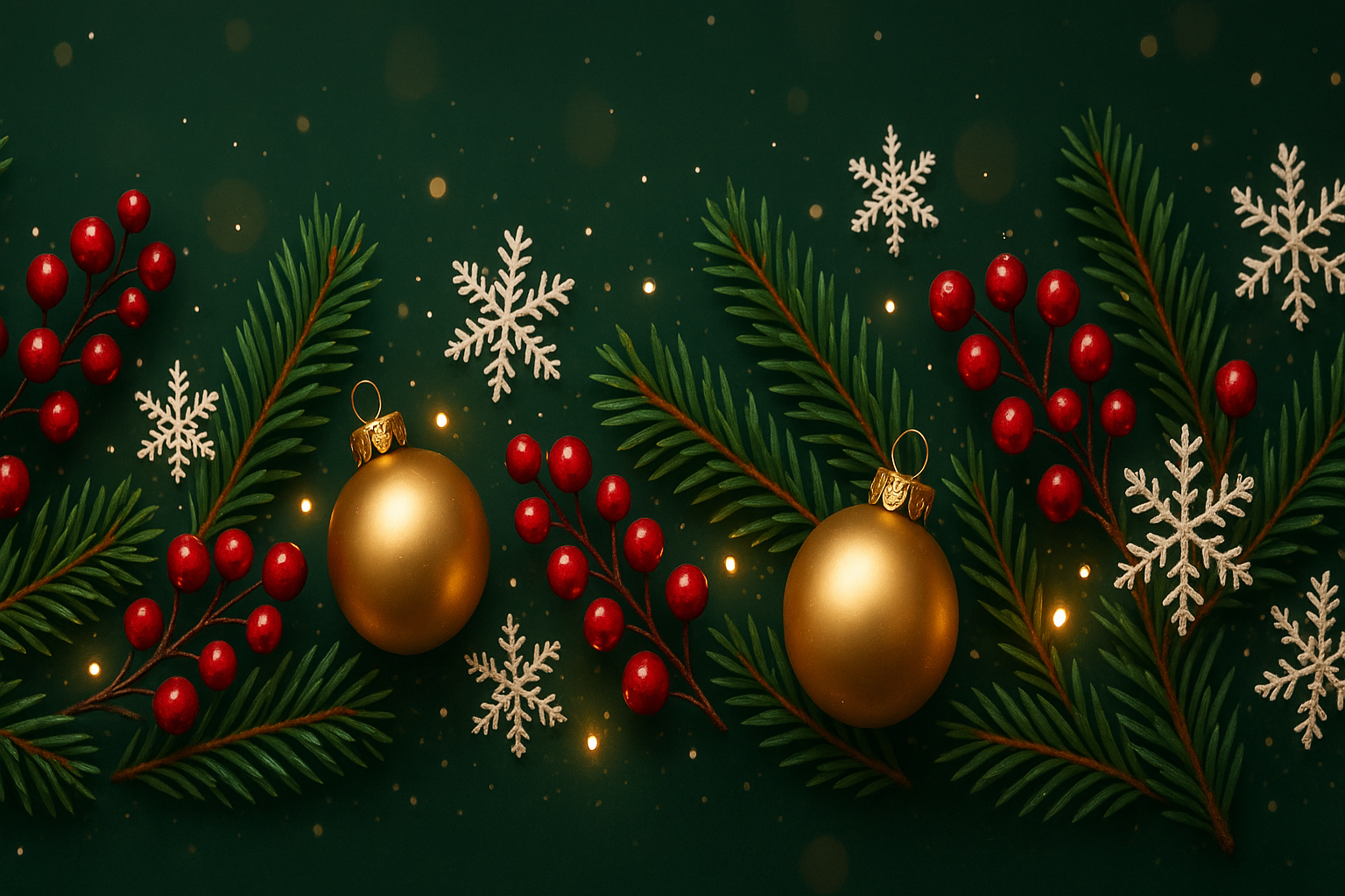 long thin christmassy themed banner image